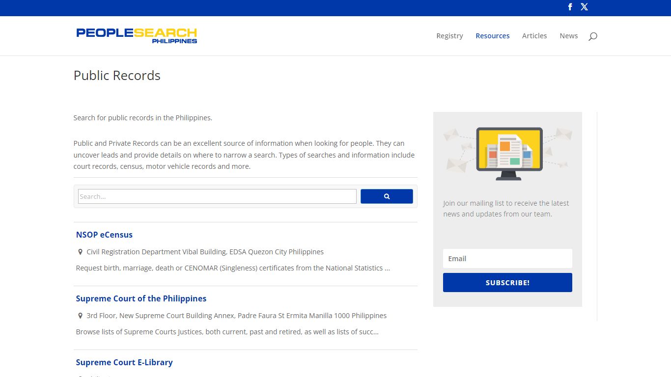 Public Records | People Search Philippines